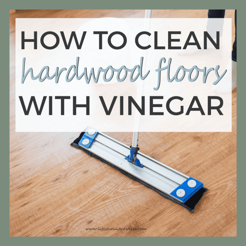 clean hardwood floors with vinegar and water