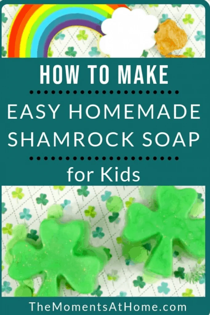 DIY CLover shaped soap,  How to make shamrock easy homemade soap recipe lifeshouldcostless.com