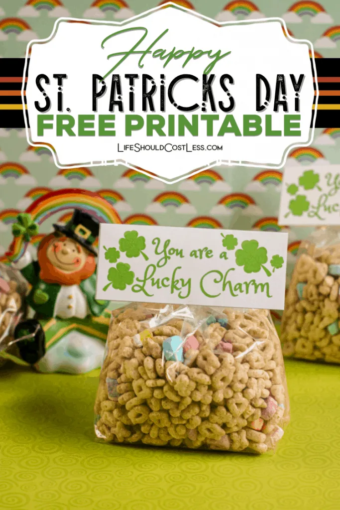 Happy st patricks day free printable lucky charms treat lifeshouldcostless.com