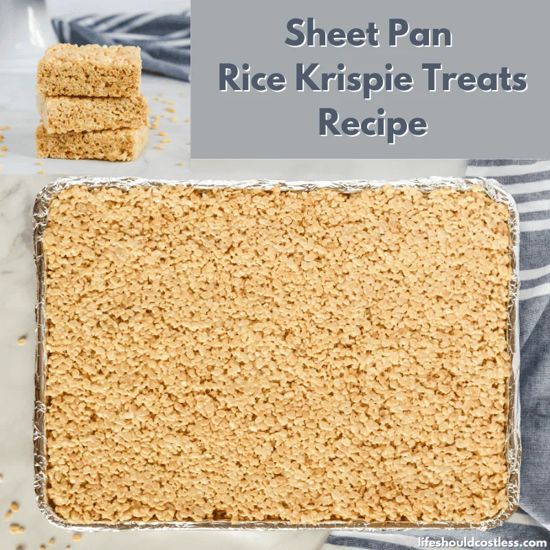 Rice Krispie Treats Sheet Pan