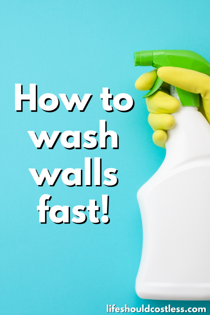 easiest way to clean walls