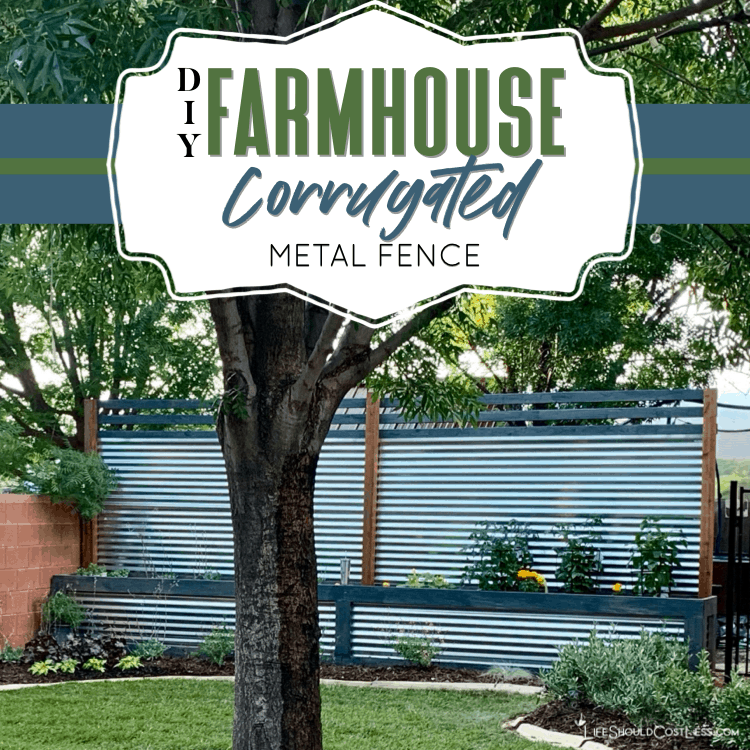 Diy Farmhouse Corrugated Metal Fence, Corrugated Metal Privacy Fence Cost