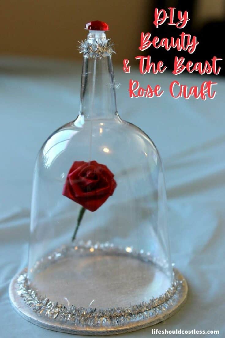 Belle rose beauty and the beast, rose craft ideas. lifeshouldcostless.com