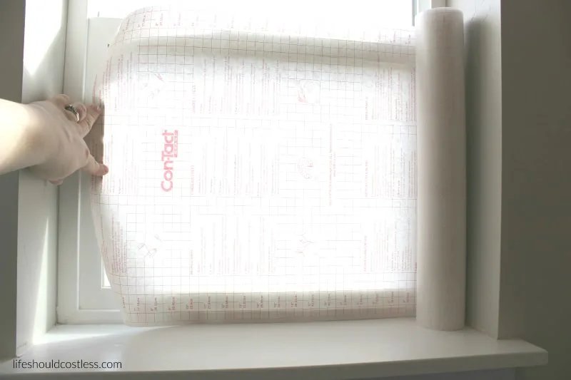 DIY Lace Covered Windows - Life Should Cost Less