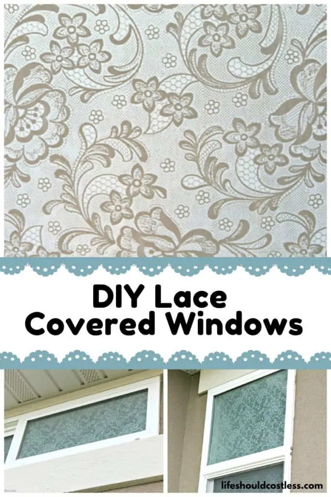 lace on windows without mod podge