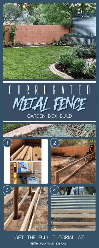 corrugated steel fence diy