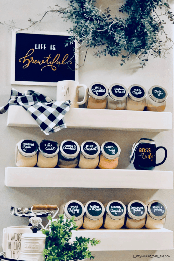 DIY Coffee Bar  Beverage Station Ideas and Moodboard - Project