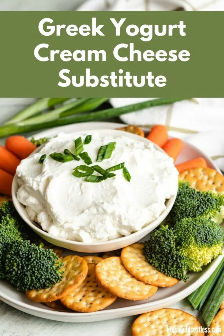 greek yogurt cream cheese substitute. What to use instead of cream cheese during shortage?