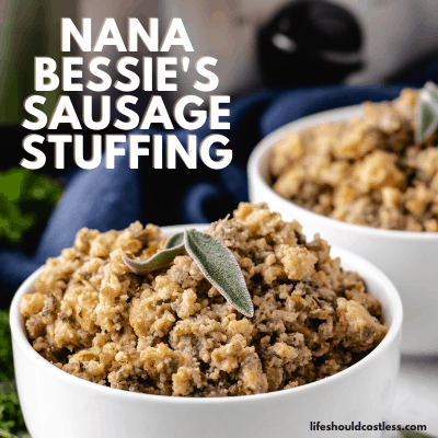 dressing/stuffing made with jimmy dean sage sausage