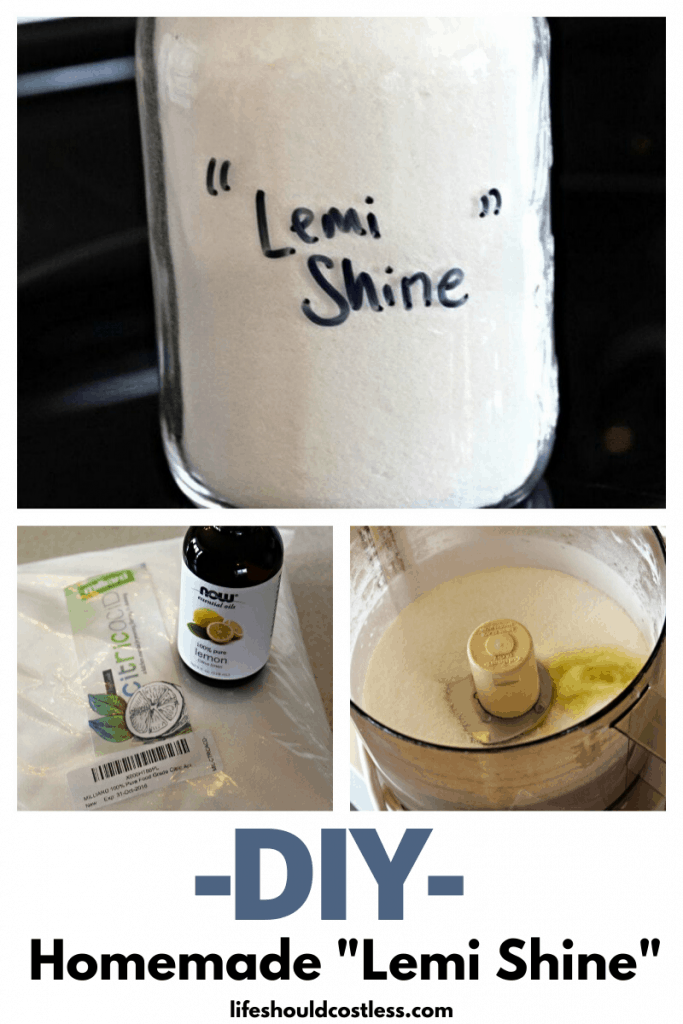 DIY Homemade Lemi Shine Detergent Booster. lifeshouldcostless.com