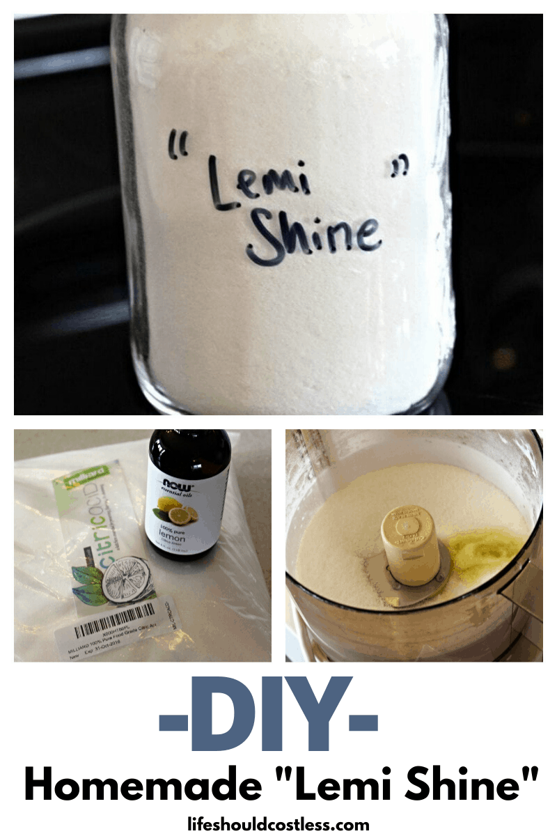 DIY Homemade "Lemi Shine" Detergent Booster Life Should Cost Less