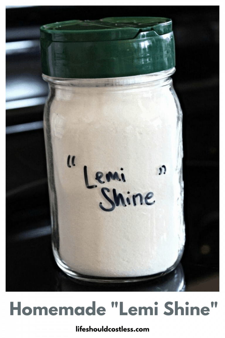 Homemade Lemi Shine Alternative Life Should Cost Less
