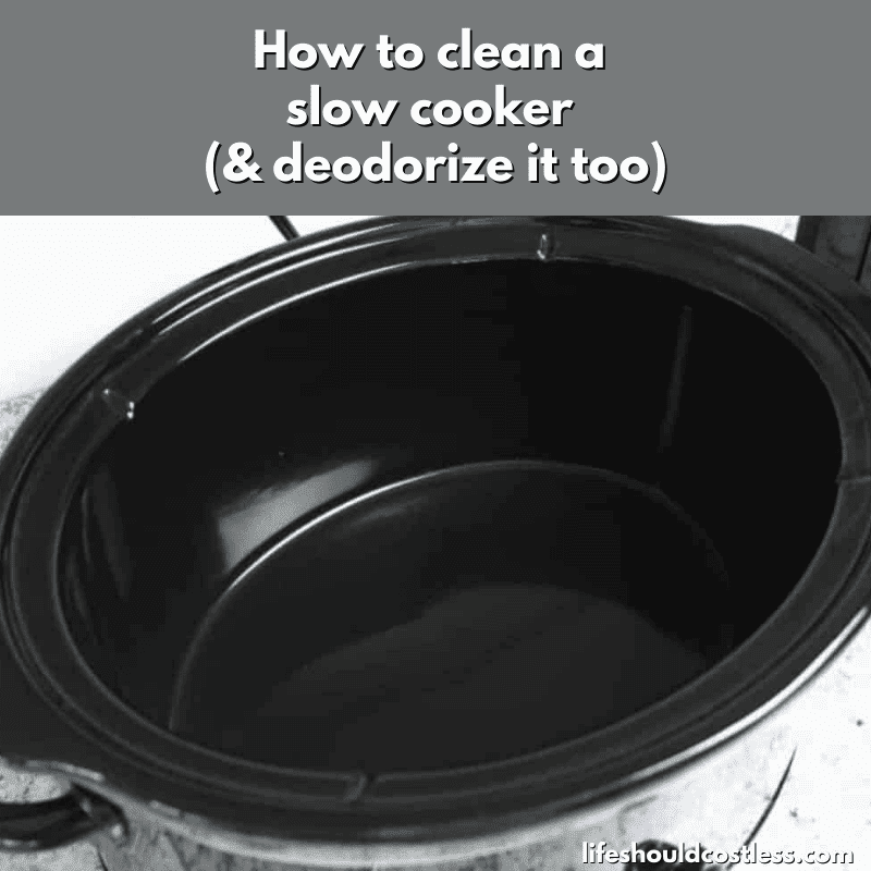 how to clean a crock pot