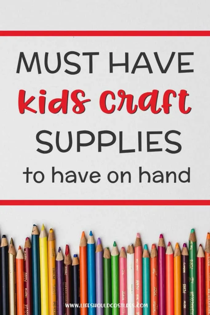Craft Supply List for Kids