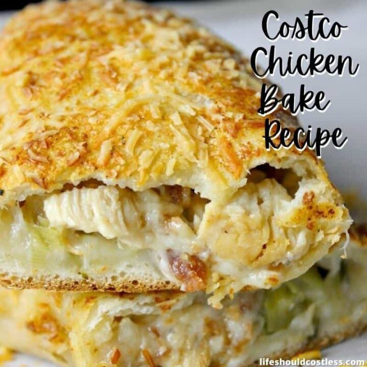 How long are costco chicken bakes good for? Calories in a costco chiicken bake? Nutrition info? Ingredients?