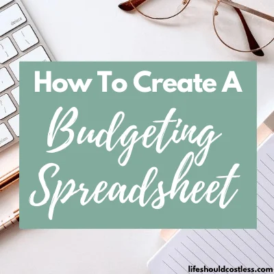Family budget spreadsheet how to