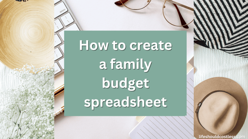 family budget spreadsheet