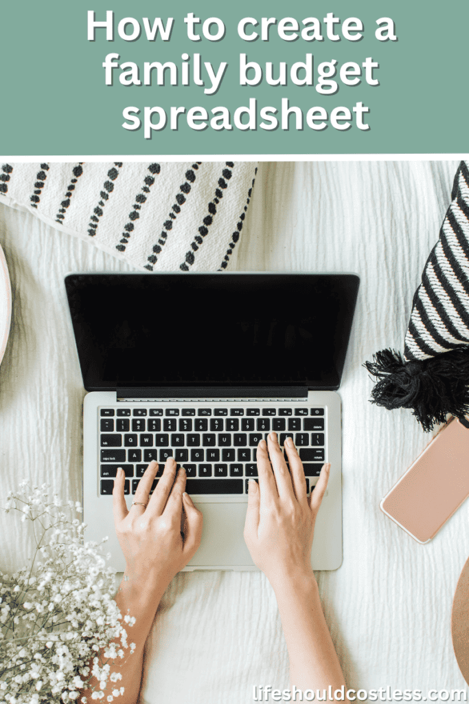 how to create a budget spreadsheet