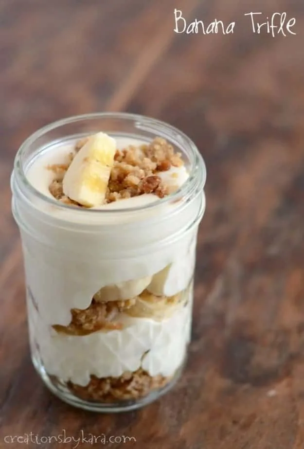 Individual Banana Cream Trifle/Parfait Recipe