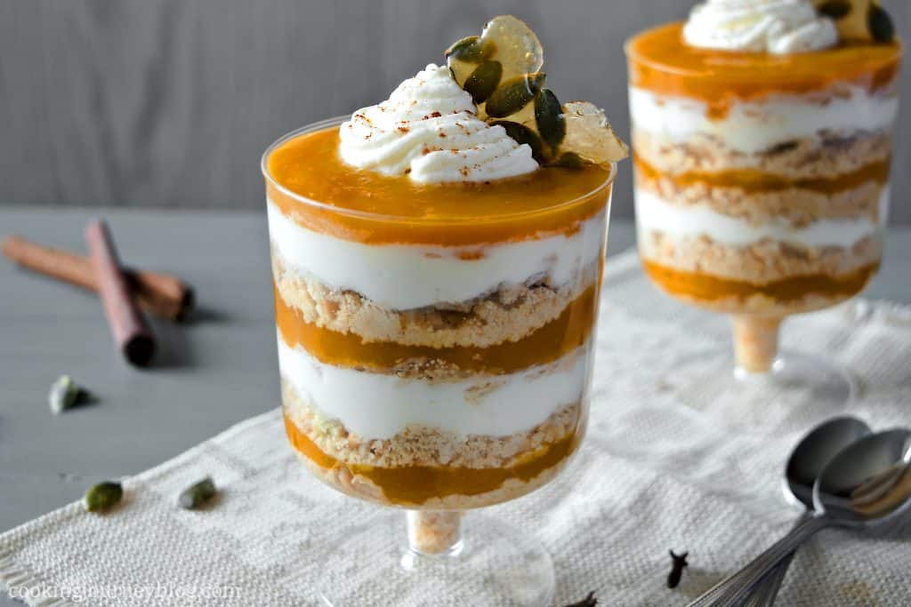 individual pumpkin trifle/parfait recipe.