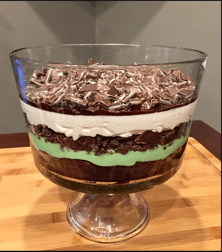 chocolate mint trifle