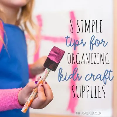 kids craft organization