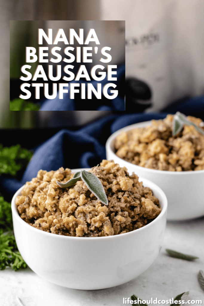 Crockpot sausage stuffing