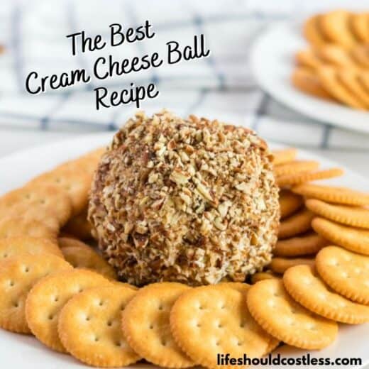 The Best Cream Cheese Ball Recipe (video) - Life Should Cost Less