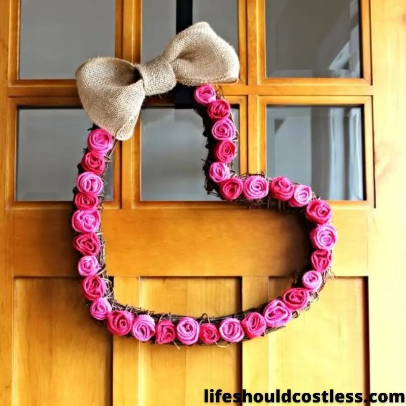 DIY grapevine heart wreath tutorial for Valentine's Day.