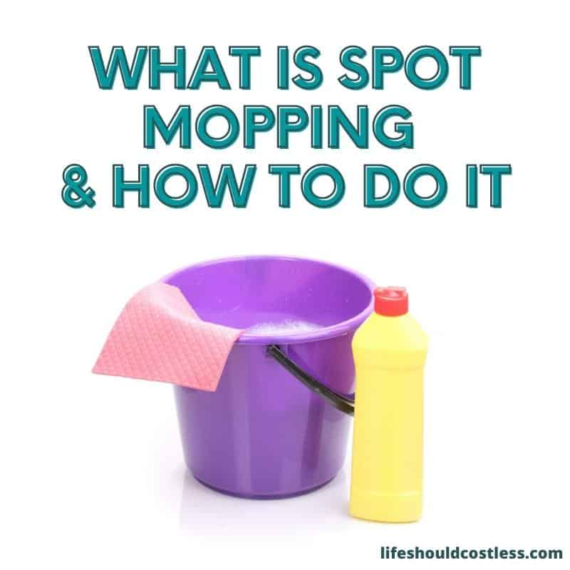 Spot mop meaning/ spot mopping definition