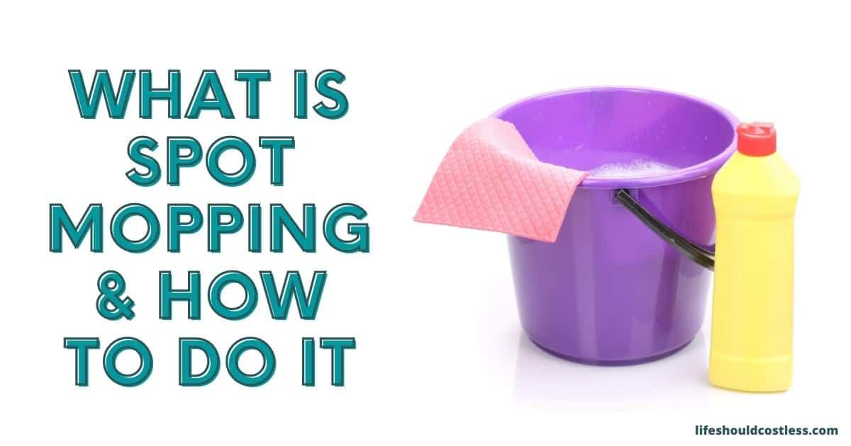What Is Spot Mopping And How To Do It (video) Life Should Cost Less