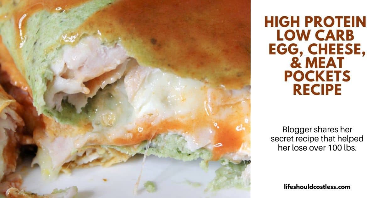 Low carb egg wrap - high protein lunch