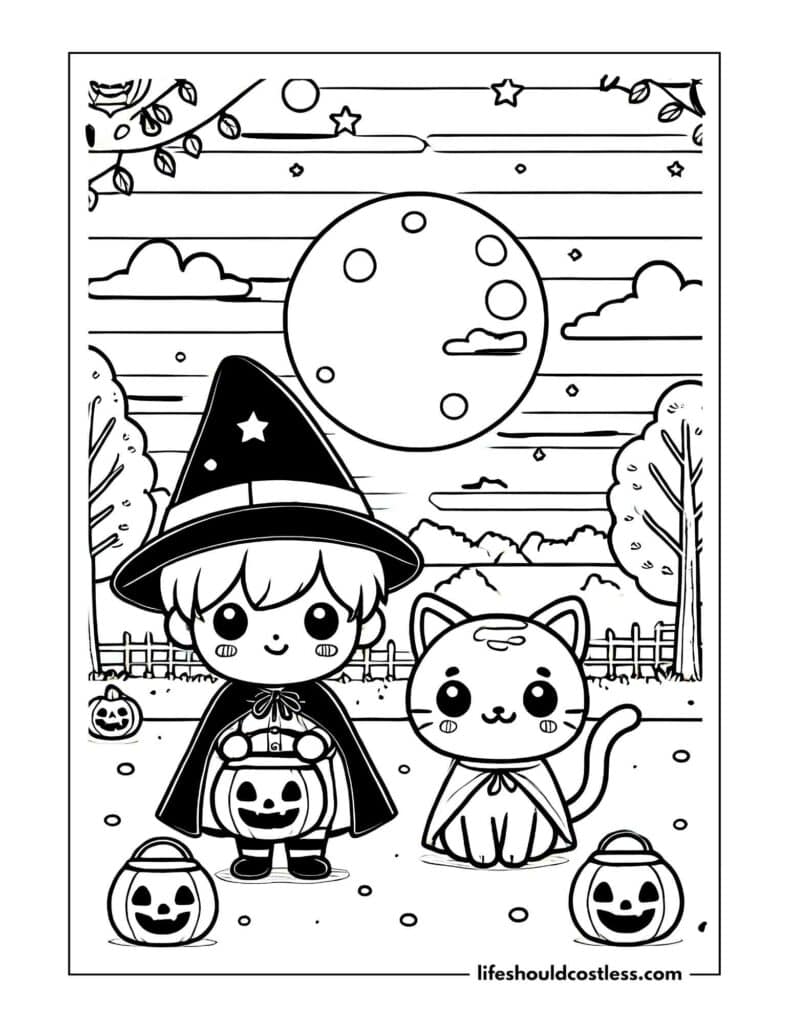 Halloween coloring pages PDF