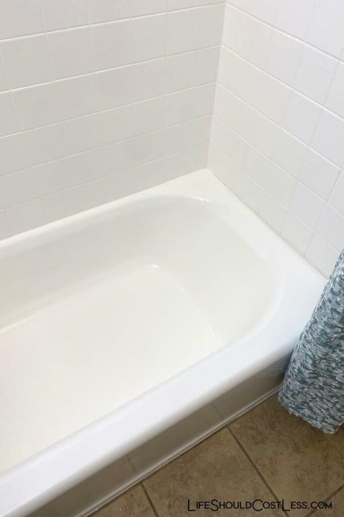 best results after refinishing bathtub and tile shower.