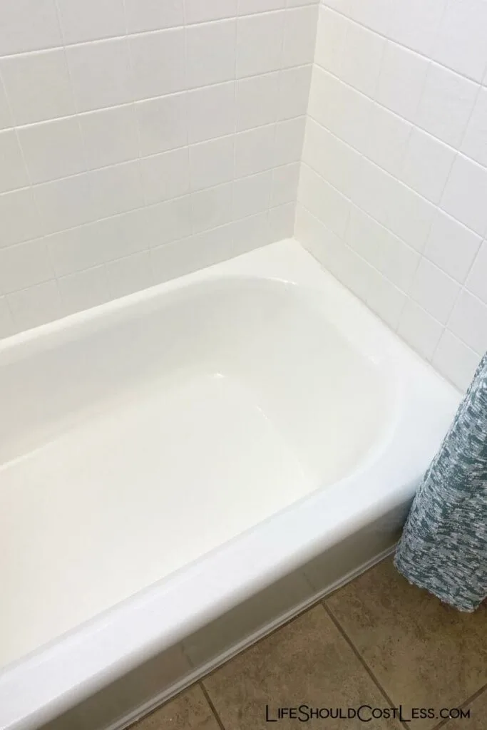 best results after refinishing bathtub and tile shower.