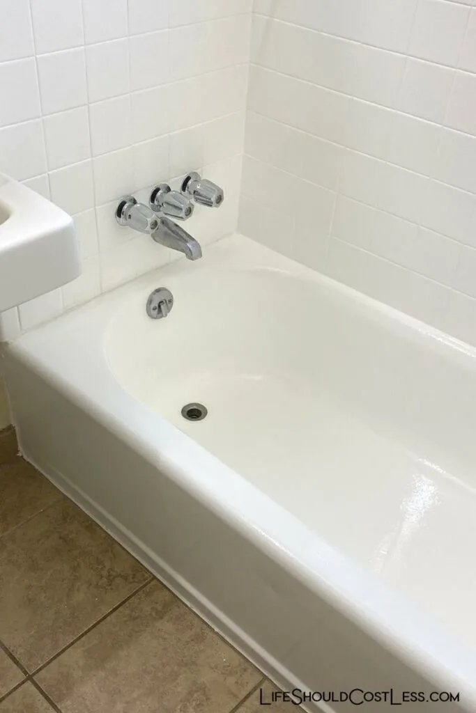 how long does it take to refinish a tub and bathroom shower tile?