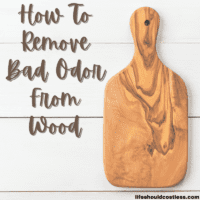 How to get onion smell out of cutting board.