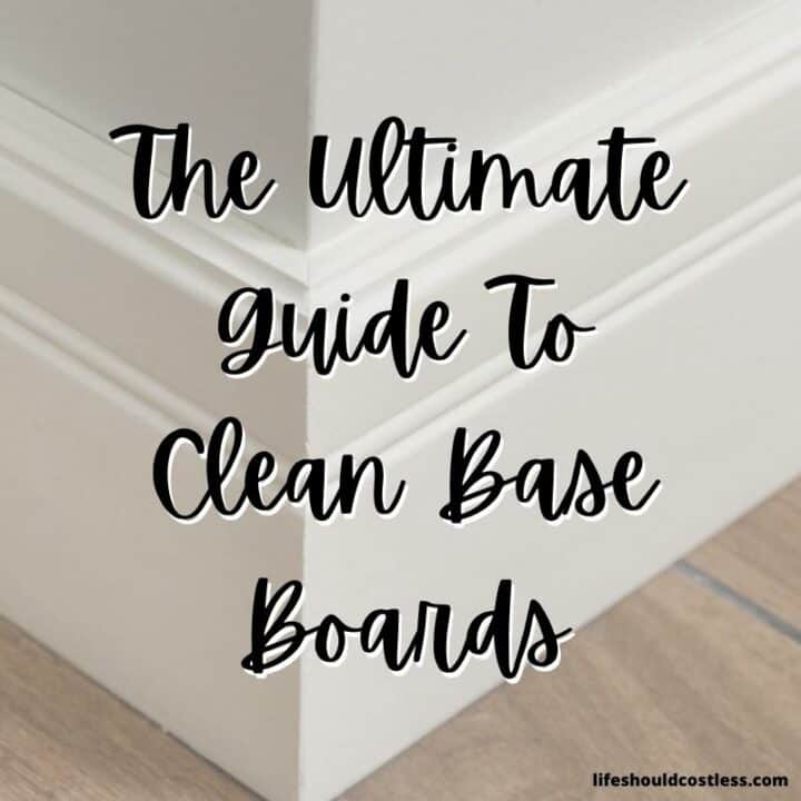 How to clean baseboards.