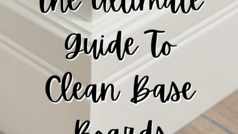 How to clean baseboards.