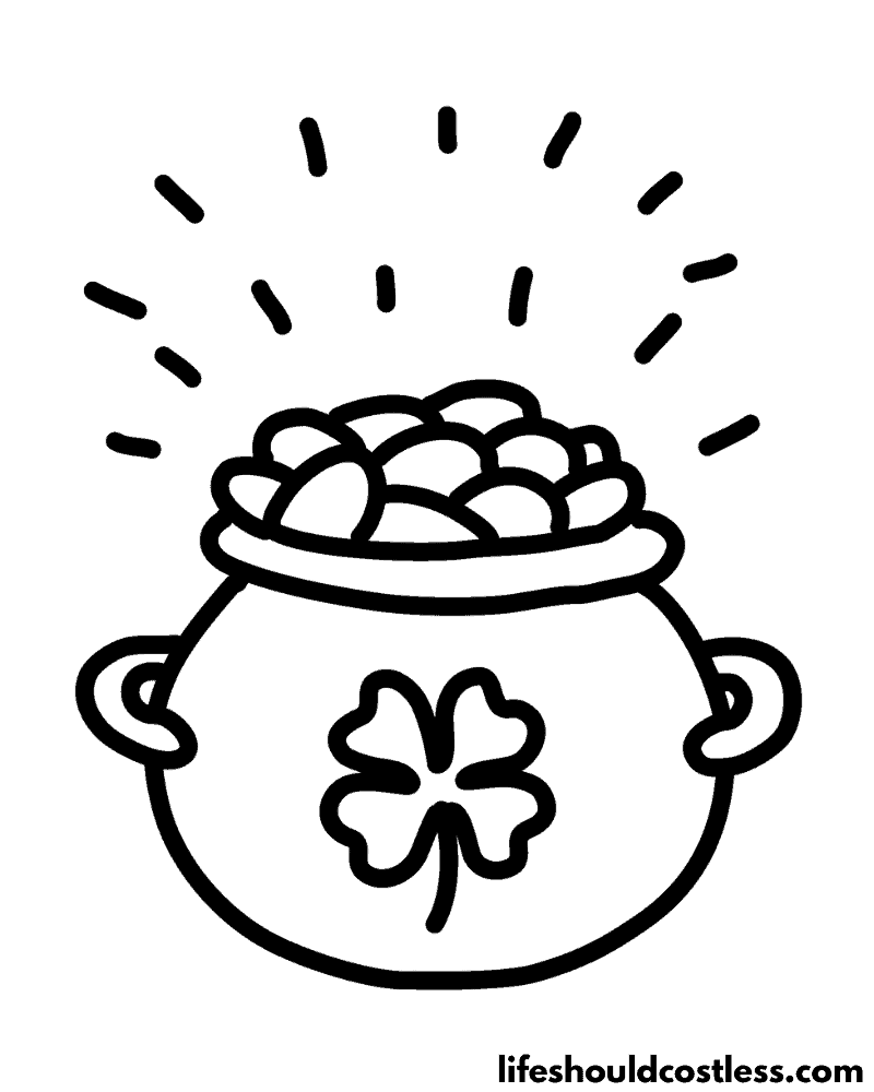 Printable Cooking Pan and Utensils Coloring Page