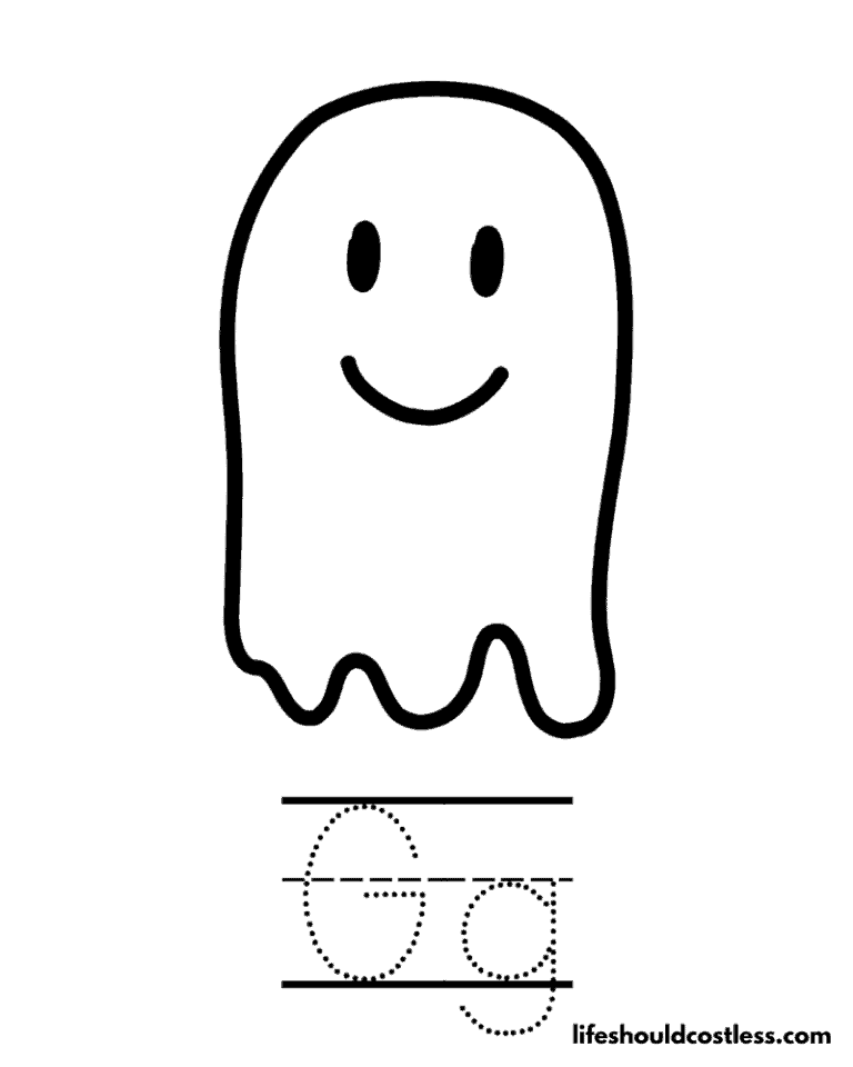 Ghost Coloring Pages (free printable PDF templates) - Life Should Cost Less
