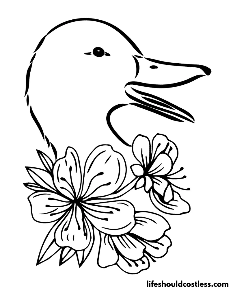 Paper Duck Coloring Pages - Free & Printable!