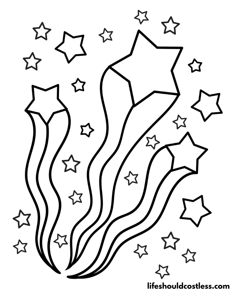 Coloring Pages With Stars Example