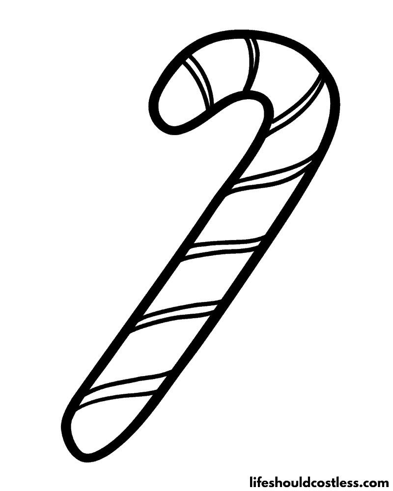 Printable Candy Cane Example