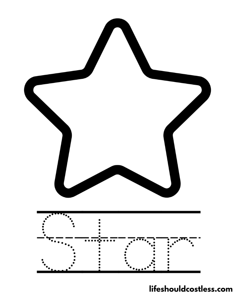 S Is For Star Worksheet Example