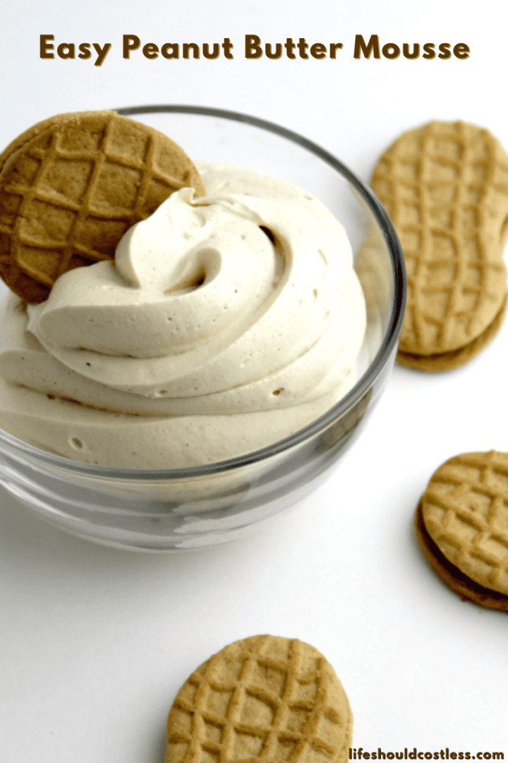 Easy Peanut Butter Mousse - Life Should Cost Less