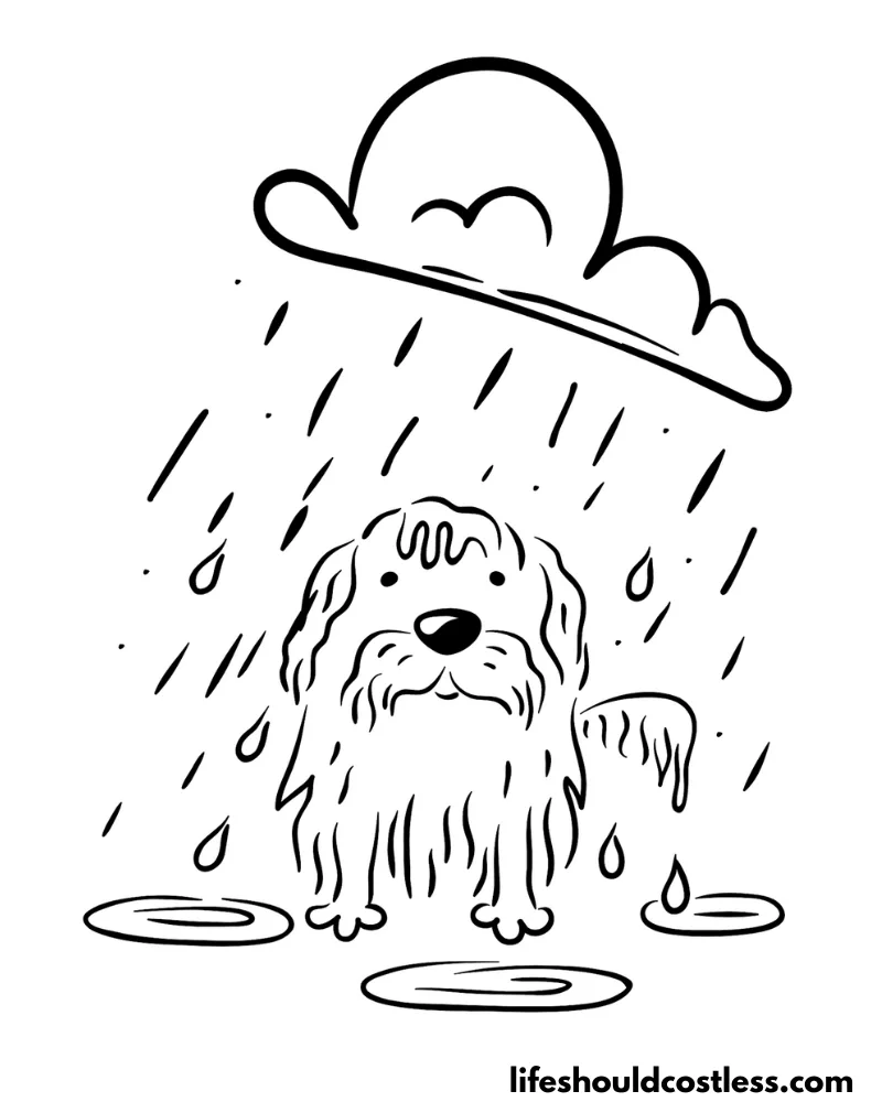 rainy day coloring pages for preschoolers example