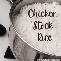 chicken broth rice recipe