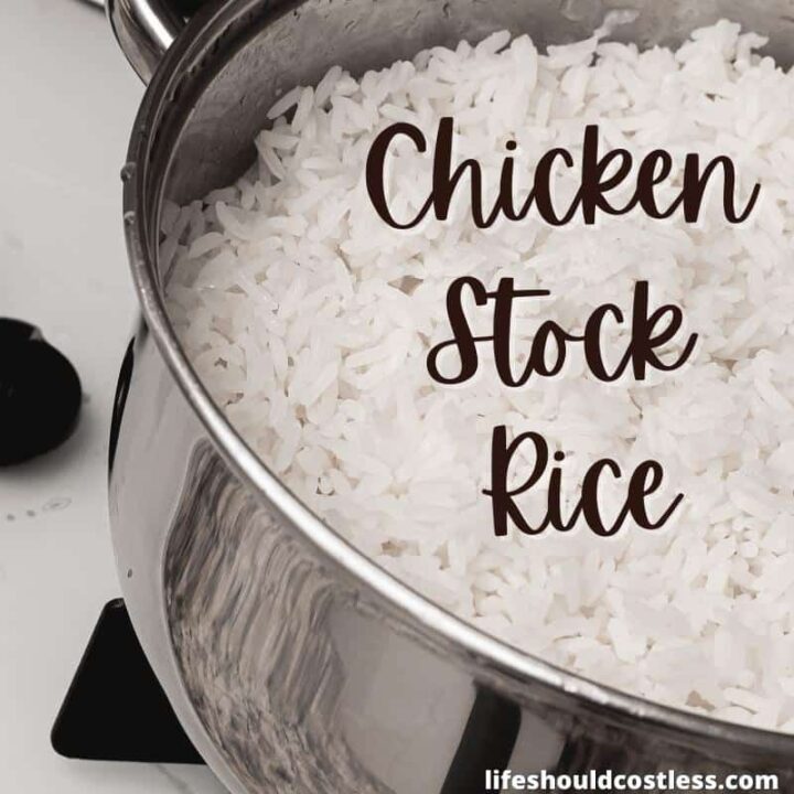 Chicken Stock Rice - Life Should Cost Less