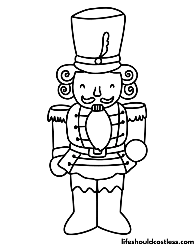 Coloring Page Of Nutcracker Example
